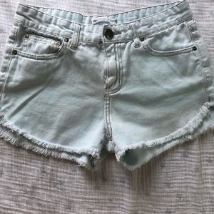 Light Blue Free People Shorts